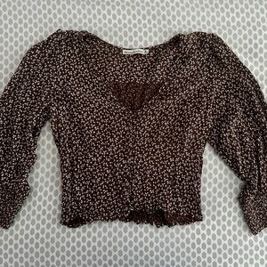 Abercrombie Floral Crop Top